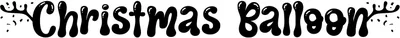 Christmas Balloon Font