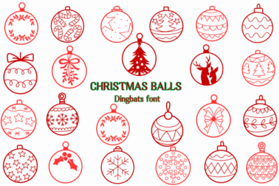 Christmas Balls Font