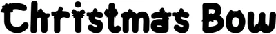 Christmas Bow Font