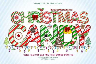 Christmas Candy Font