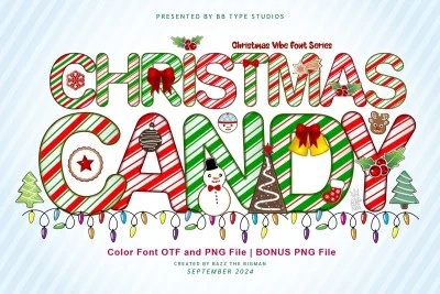 Christmas Candy Font
