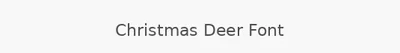 Christmas Deer Font