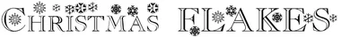Christmas Flakes Font