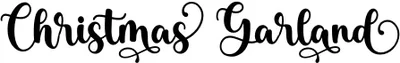 Christmas Garland Font