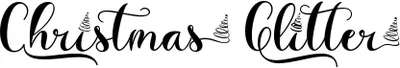 Christmas Glitter Font