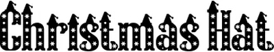Christmas Hat Font