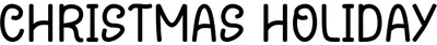 Christmas Holiday 7 Font