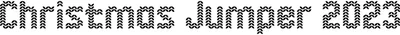 Christmas Jumper 2023 Font