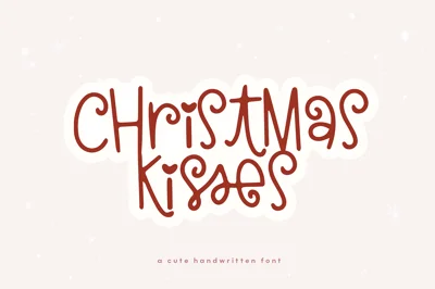 Christmas Kisses | Fun Holiday Font