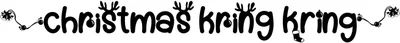 Christmas Kring Kring Font