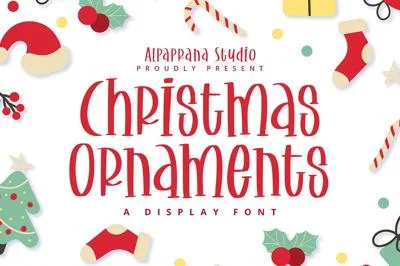 Christmas Ornaments - Display Font