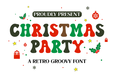 Christmas Party - Retro Font Free Download