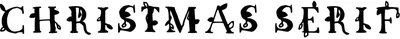 Christmas Serif Font