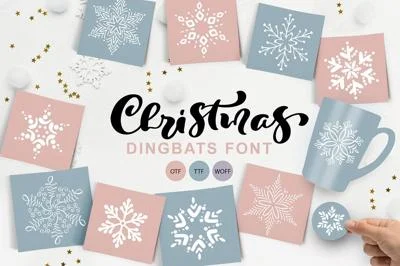 Christmas Snowflake Dingbats Font