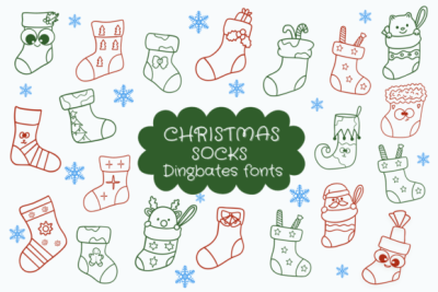 Christmas Socks Font