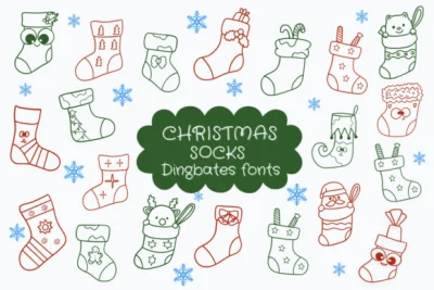 Christmas Socks Font