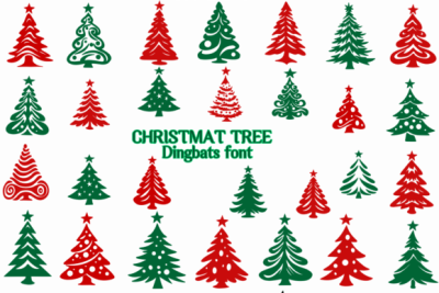 Christmas Tree Font