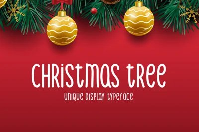 Christmas Tree Typeface