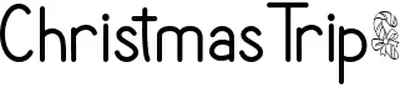 Christmas Trip Font