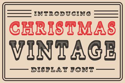 Christmas Vintage - Retro Font Free Download