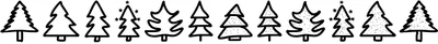 Christmastrees Font