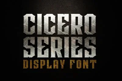 CICERO SERIES DISPLAY FONTS