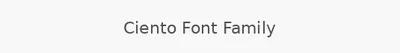 Ciento Font Family