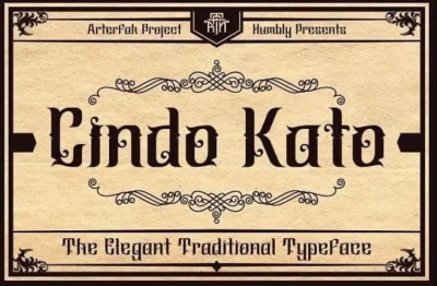 Cindo Kato Font Cindo Kato Font
