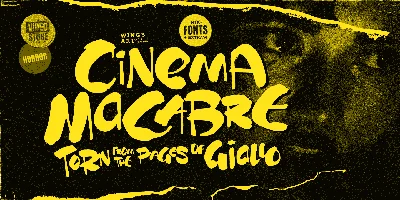 Cinema Macabre Font
