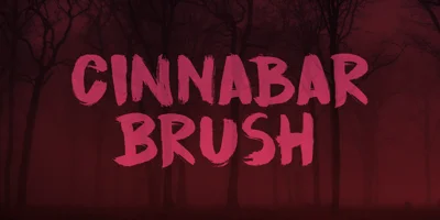 Cinnabar Brush Font
