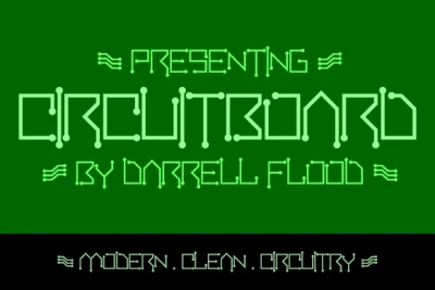 Circuitboard Font