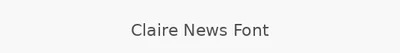Claire News Font