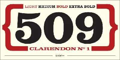 Clarendon No 1 Font