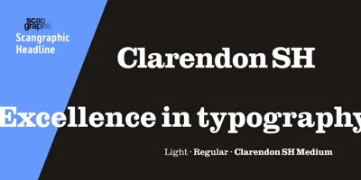 Clarendon SH Font