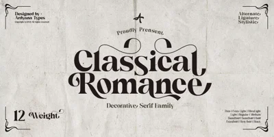 Classical Romance Font