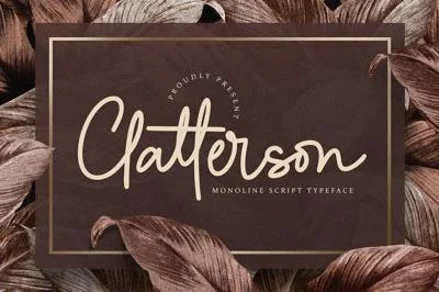 Clatterson - Monoline Script