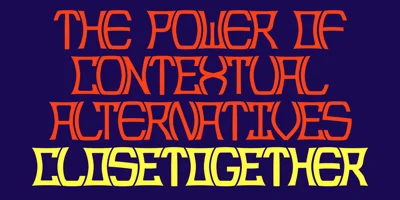 Close Together Font