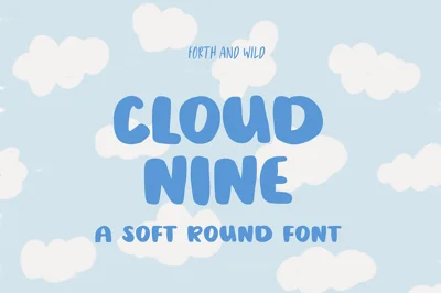 Cloud Nine Round Bold Font