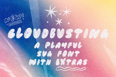 Cloudbusting SVG font Free Download