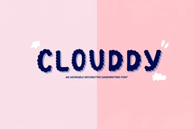 Clouddy font