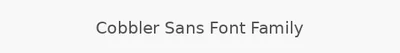 Cobbler Sans Font Family