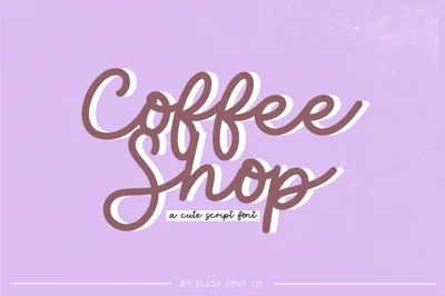 COFFEE SHOP Casual Script Font
