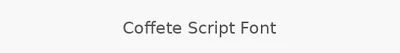 Coffete Script Font