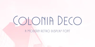 Colonia Deco Font