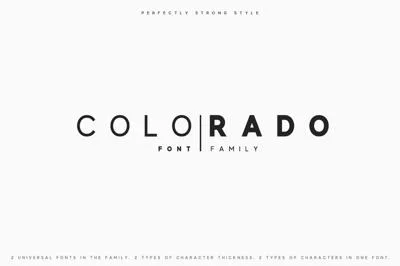 Colorado | Sans serif family