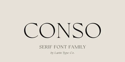 Conso Serif Font