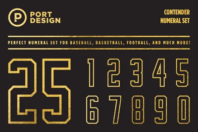 Contender Numeral Set Font
