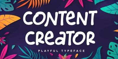 Content Creator Font