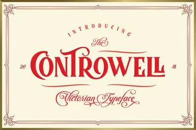 Controwell Victorian Typeface 30%!