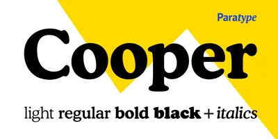Cooper BT Font